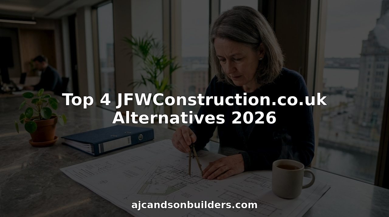 Project manager reviewing construction blueprints