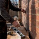Builder marking Liverpool party wall